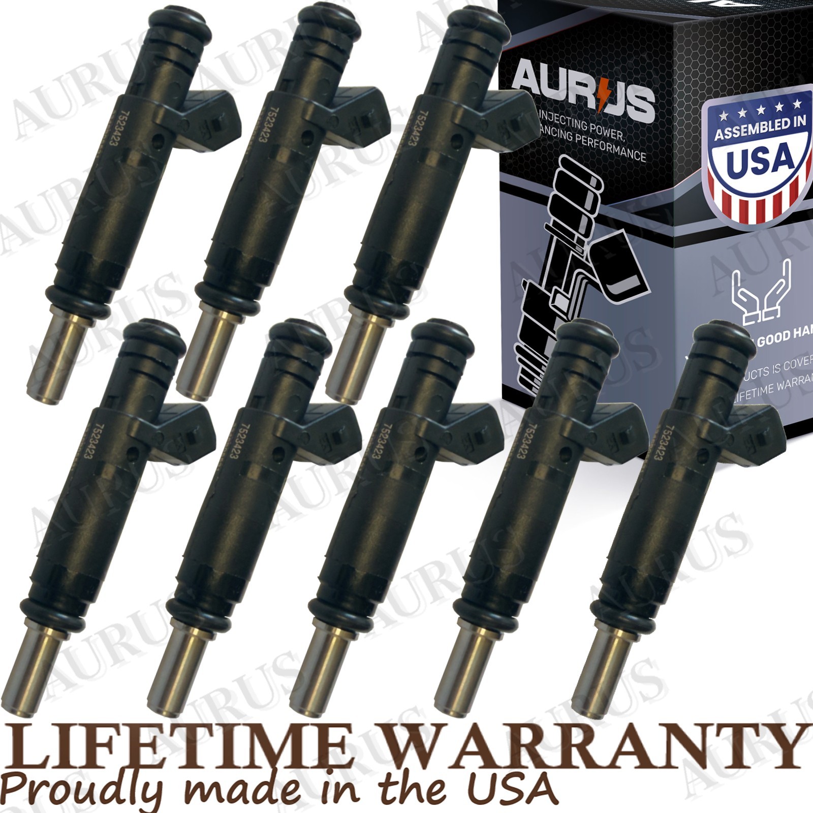 Aurus OEM Set of 6 Fuel Injectors for 2004 BMW 645Ci 4.4L V8 7523423 13647523423