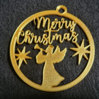 4pcs Angel Christmas Tree Ornaments – Merry Christmas Plastic Decorations