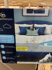 Serta Queen DuoCool 3" Gel Memory Foam Mattress Topper