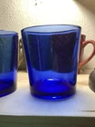 6 Vintage Anchor Hocking Cobalt Blue Drinking Glasses