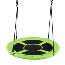 40" Flying Saucer Tree Swing Indoor Outdoor Playtime Set Children Gift Green