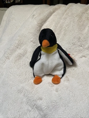 New! Rare~Vintage Ty Original 1995 “Waddle” the Penguin Beanie Baby Plush