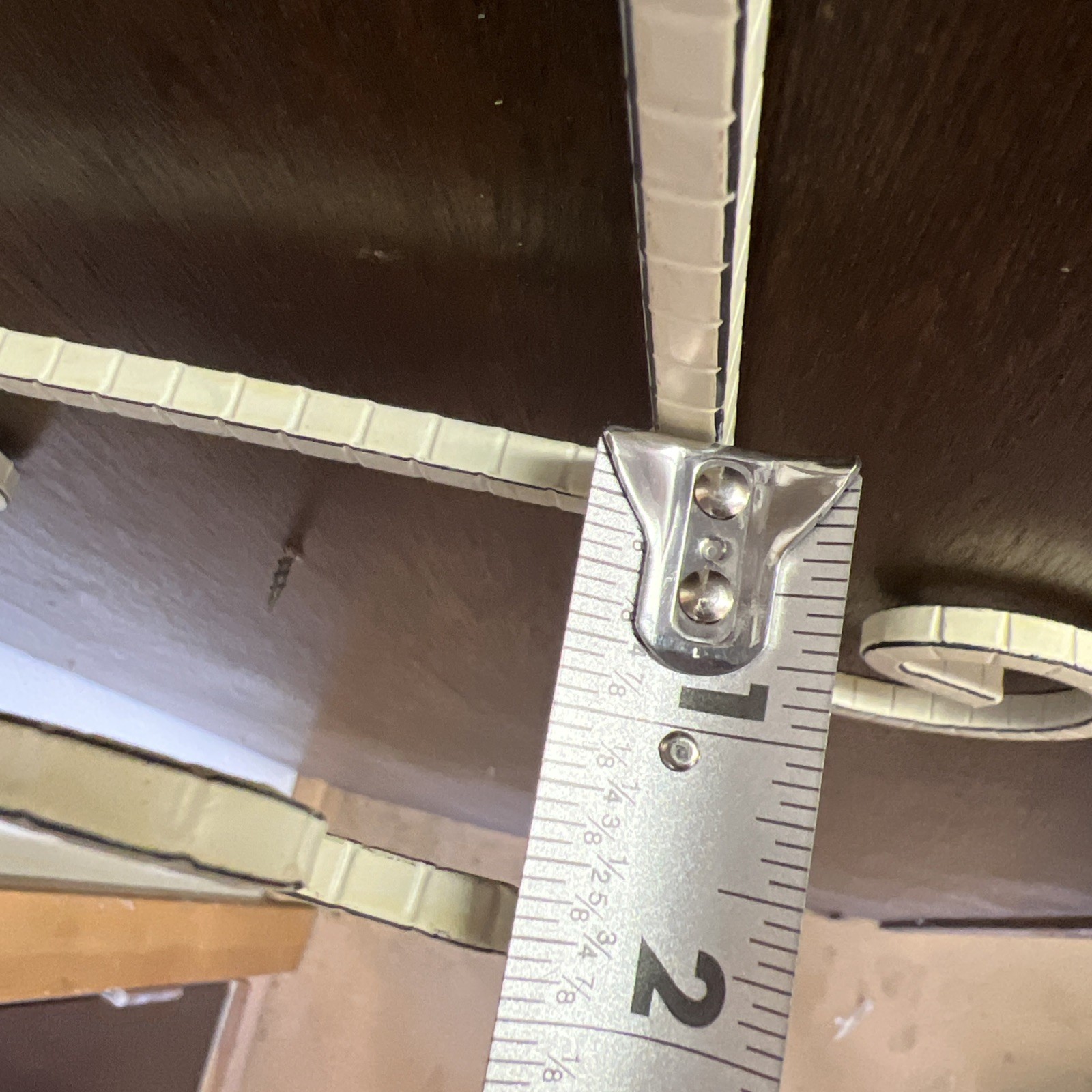 Wrought Iron White Double Wall Rack Holder Plates Pictures Books 30” X 10.5 NOS