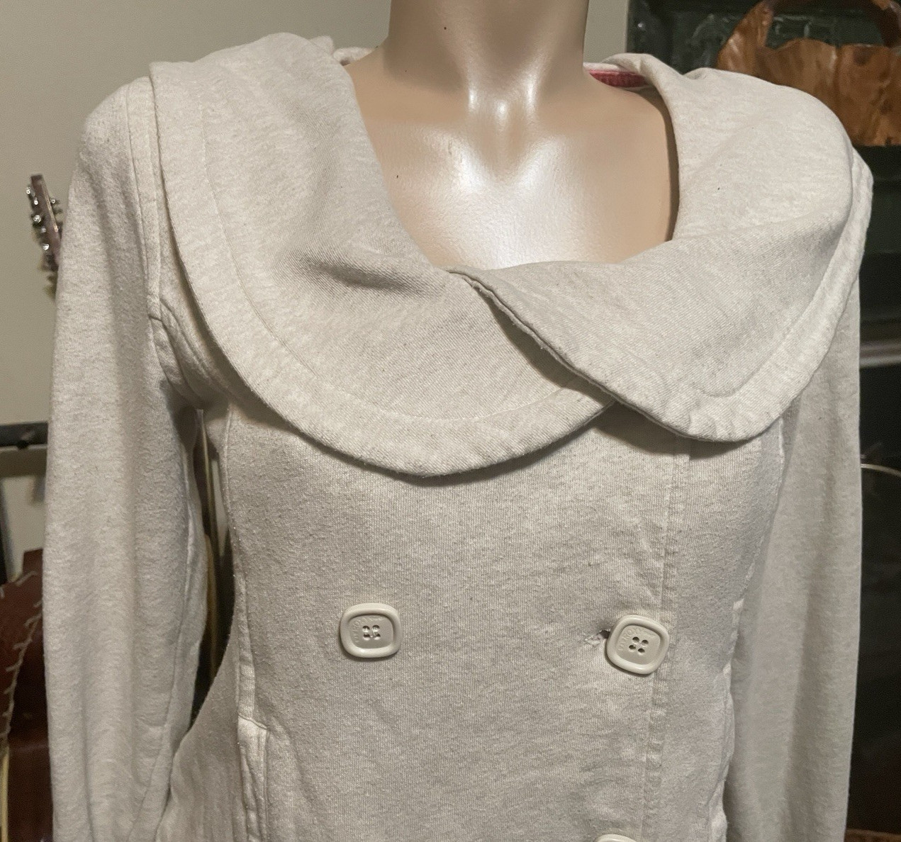 ROXY Lightweight Button Hooded Coat Jacket Women'… - image 4