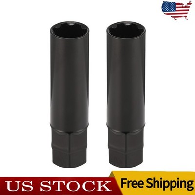 2pcs Black Socket Key Tool for 7 spline Lug Nuts | 19mm, 3/4'', 21mm, 13/16'' USA