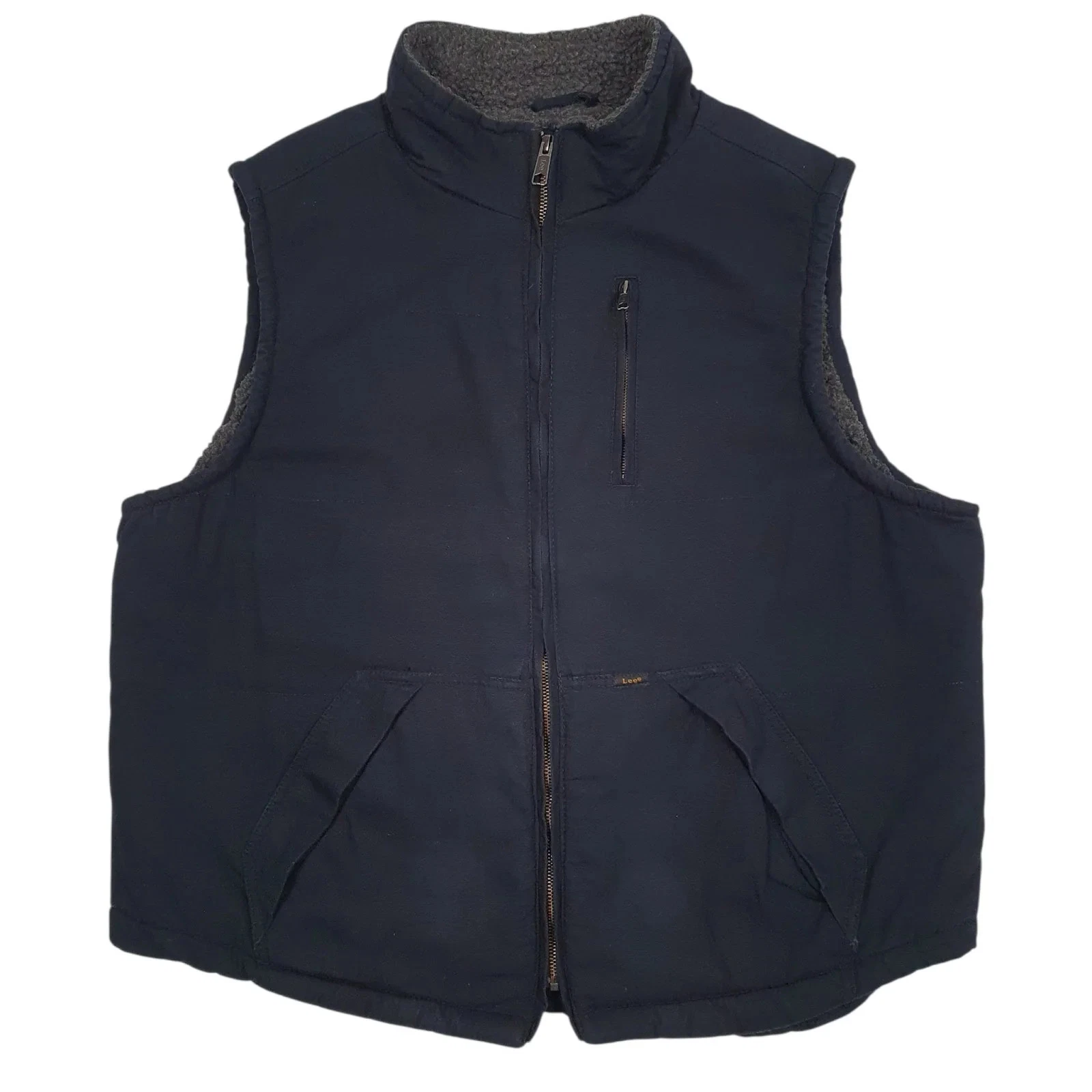 LEE Gilet Jacket Coat Insulated Sherpa Lined Mens L