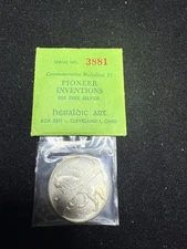 1960 HERALDIC ART COMPANY ~ Commemorative Medallion VI PIONEER INVENTIONS Q93