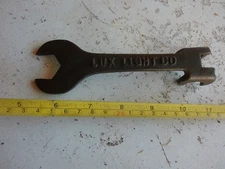 Antique farm implement Buggy wrench Tool Lux Light Co. RARE! Lot 25-41-J-B