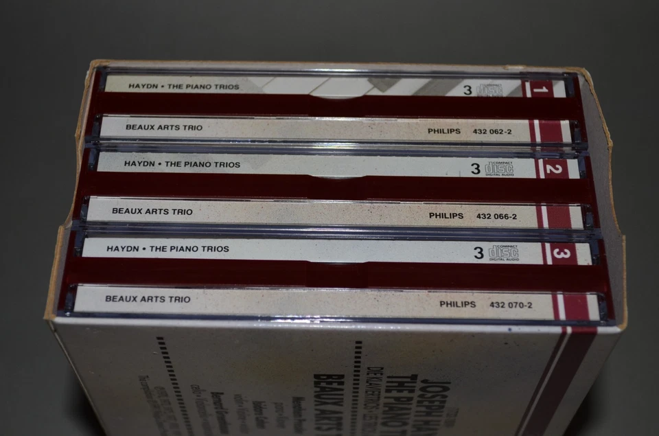 Haydn - Beaux Arts Trio – Complete Piano Trios / Philips 1991 / Germany/ 9CD Box - Bild 2 von 3