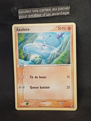 Pokemon Karte Französisch Axoloto 79/115 Ex Hidden Force 