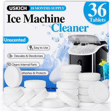 Ice Machine Cleaner Descaler Tablets-36Pack Ice Maker Cleaner Compatible with Fr
