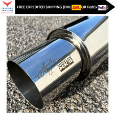Hks Oem Hi-power Single Exhaust Muffler Inlet 2.5 Outlet 4.0 Free Ships