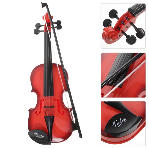 Children Violin Toy Simulated Violin with Strings and Bow Musical ...