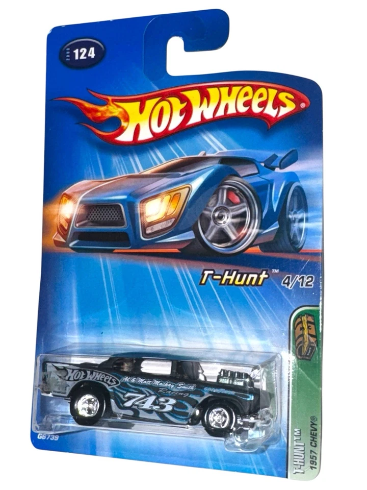 Hot Wheels Treasure Hunt 2005 ~ Chevy 1957 ~ pilotos reales con estuche y envío rápido Foto 3 de 4