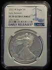 2022 W 1 oz Silver Eagle $1 Early Releases NGC PF 70 Ultra Cameo