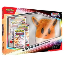 Pokemon TCG Prismatic Evolutions Eevee Accessory Pouch Special Collection Sealed