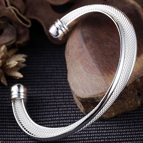 New Womens Jewellery Bangle Bangles Cuff Bracelets 925 Sterling Silver Plated - Picture 4 of 6