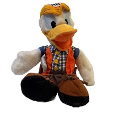 THE DISNEY STORE Construction Donald Duck Plush Toy Kids Collectibles 17" Kids