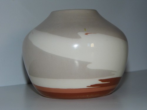 VASE CERAMIQUE EMAILLEE DECORS MOTIFS STYLISES SIGNE CLEMENT MASSIER 19 eme TBE - Picture 3 of 13