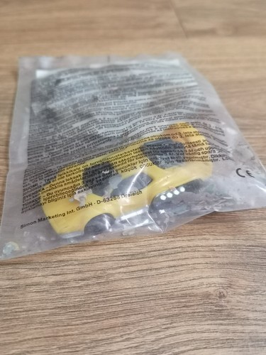 McDonalds Hotwheels Happy Meal Toy - Hot Wheels 1993 - Yellow Car - Sealed - Picture 3 of 7