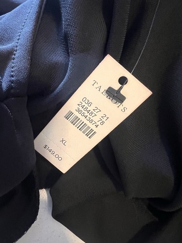 TALBOTS Women’s Size XL XLarge Dress NEW $149 Jersey Maxi Criss Cross Front - Picture 8 of 12