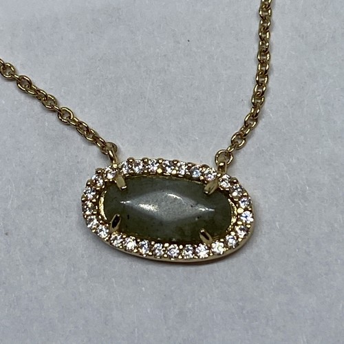 Eliot Danori DN1648TWO Pavé & Stone Pendant Necklace 16" + 1" MSRP $95 NM195 - Picture 3 of 3