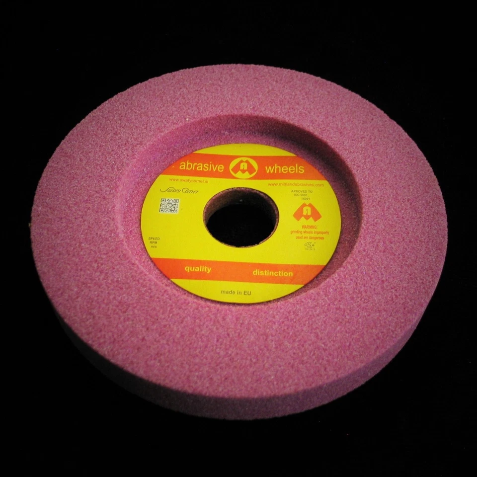 MIDLAND ABRASIVES 180x25x31.75 RA 46KV Pink Surface Grinding Wheel Model Tool & Cutter Drill Flute