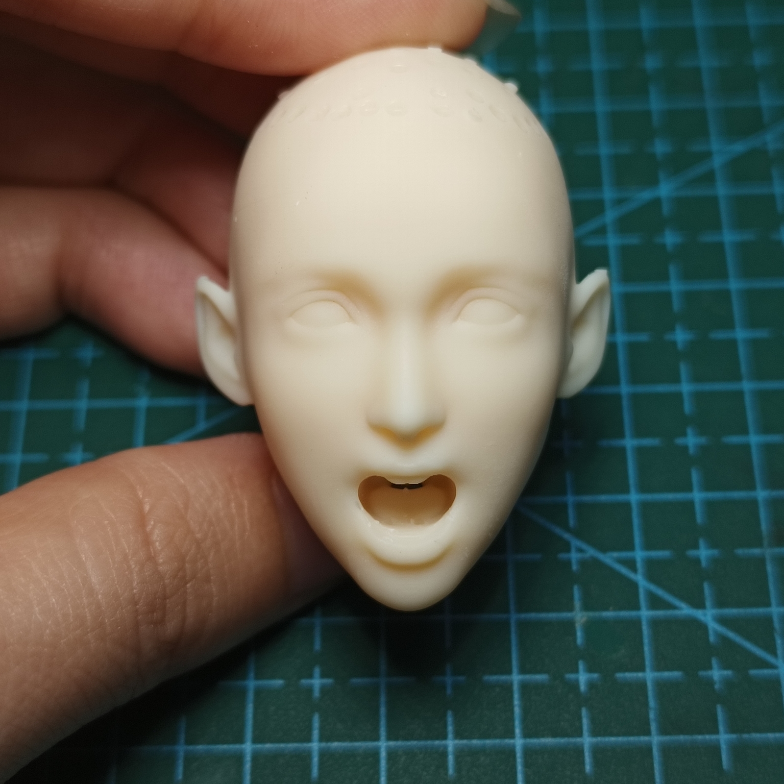 1/6 1/12 1/18 1/24 Witch Girl Head Sculpt Unpainted Model Action Figure Doll