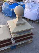 Cast stone pier caps, 2.5 bricks  With Ball Finial And Base, walls Driveways