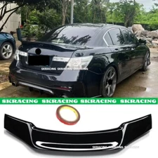 For 08-12 Honda Accord 4 Door Sedan Gloss Black DuckBill Rear Trunk Wing Spoiler