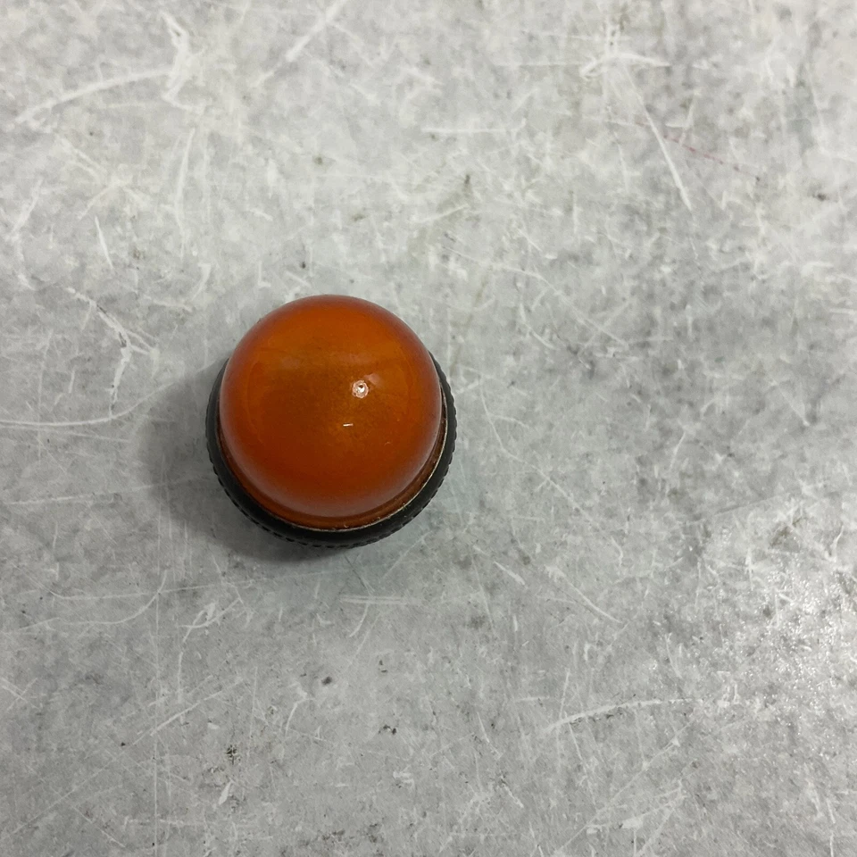 Amplificador AMPLIFICADOR GUARDABARROS DE COLECCIÓN Lámpara Naranja Joya de Vidrio 14mm Rosca Diámetro Exterior Foto 4 de 4