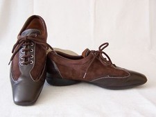 "GRITTI" Schnür-Halbschuhe/Sneaker/Loafer Gr.38-38,5 Leder braun; TOP-Zustand!!!