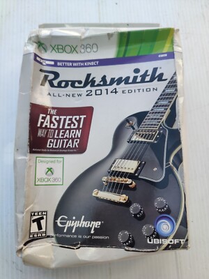X Box 360 Rocksmith 2014 All-New Edition Sealed in Box! Box is Damaged! READ