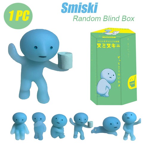 Smiski Hippers Decorative Mini Figures Random Blind Box Toilet Series 2024 Toys
