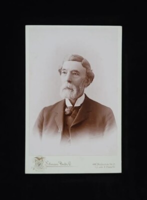 1895 Massachusetts State House Abgeordnete Lyman Thurston Signiertes Foto CDV