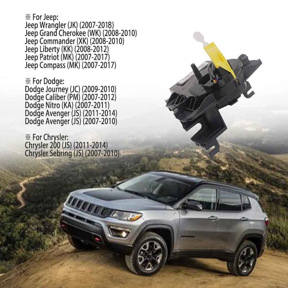 Steering Wheel Clock Spring Fit with Angle Sensor For 07-18 Chrysler Dodge Jeep - image 2 of 4