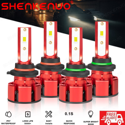 For Honda Civic Sedan 4-Door 2004-2015 6000K LED Headlights Bulbs Hi/Low Lights
