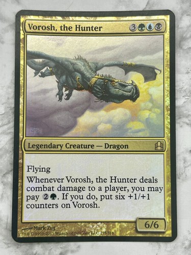 MTG OVERSIZED Vorosh, The Hunter - Foil Holo 2013 Magic The Gathering Card - LP - 第 1/2 張圖片
