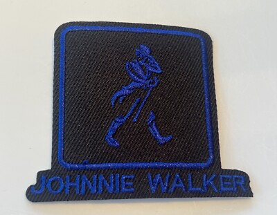 JOHNNIE WALKER BLUE - SCOTTISH WHISKEY - SCOTLAND - EMBROIDERED IRON-ON PATCH