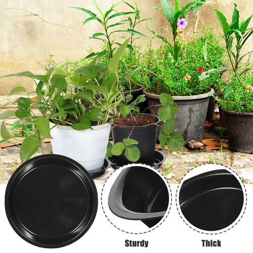 16 Pcs Plastic Plant Tray Pot Water Planter Saucers Flower Drip Trays - Picture 11 of 12