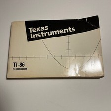 Texas Instruments TI-86 Graphing Calculator Original Owner's Manual Guidebook