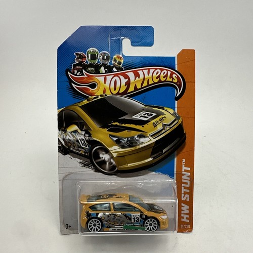 2013 Hot Wheels HW Stunt Citroen C4 Rally #91 Yellow