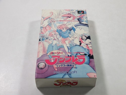 HOLY UMBRELLA: DONDERA NO MUBO SUPER FAMICOM (SFC) NTSC-JAPAN (COMPLETE - SUNFAD - Photo 5/11