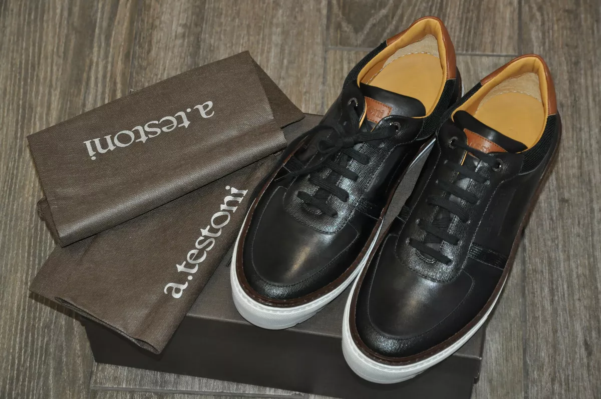 Authentic New A. Testoni Sneakers,EU45/US12 | eBay