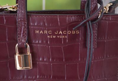 New MARC JACOBS Croc Print Leather Micro MINI GRIND Crossbody