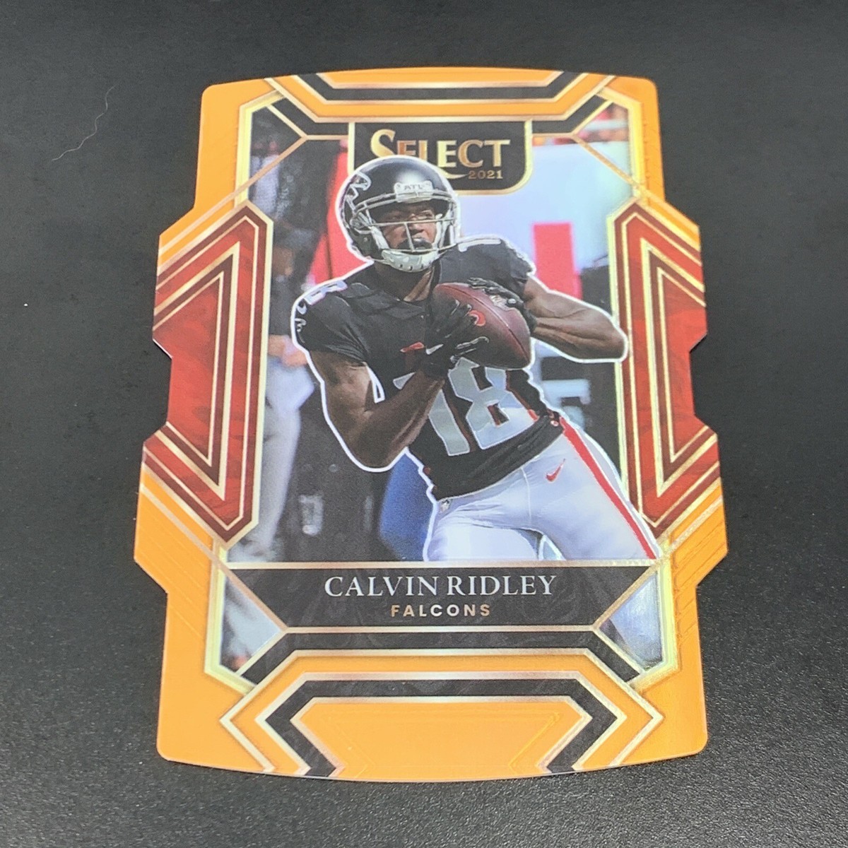 2021 Panini Select Football Club Level Diecut Orange Calvin