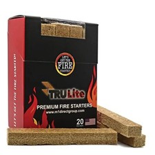 Fire Starters, 20 Piece, USA Made,Ideal for Quickly, Safely & Naturally Lighting