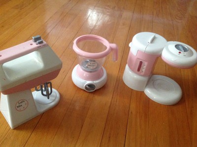 Pottery Barn Kids Vintage Retro Pink Kitchen Coffee Mixer Blender