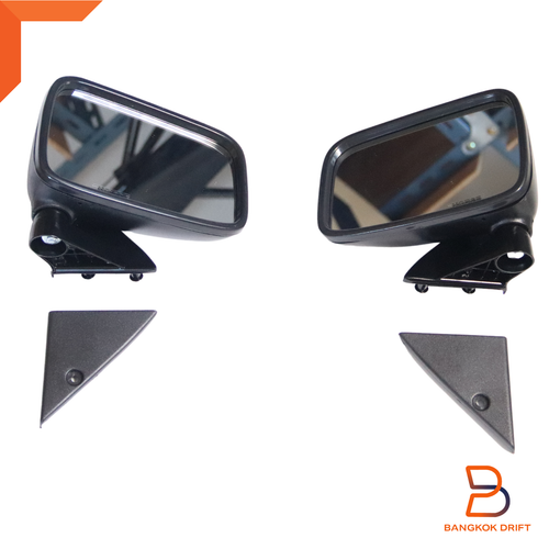 PAIR SIDE DOOR MIRROR FOR MAZDA B SERIES BRAVO UTE UF FORD COURIER PC PD 85-98 - Picture 7 of 12