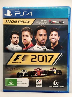 F1 2017 (Sony Playstation 4, 2016, Codemasters) - Includes Manual